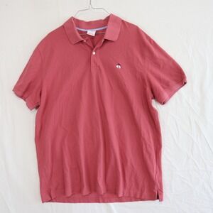 Brooks Brothers Polo Shirt Mens XL Original Fit Golf Casual Pink Short‎ Sleeve